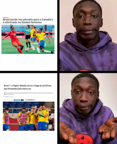 Olimpíada de Tóquio: os memes de Brasil 1 x 0 Egito no futebol masculino