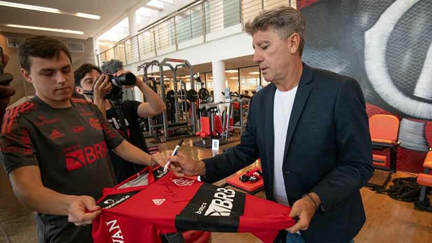 Imagens do primeiro dia de Renato Gaúcho como técnico do Flamengo.