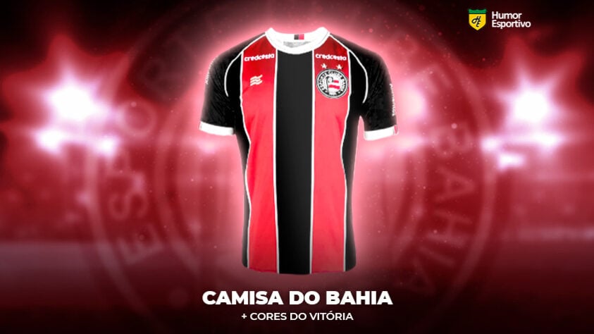 Polêmica no uniforme: a camisa do Bahia com as cores do Vitória