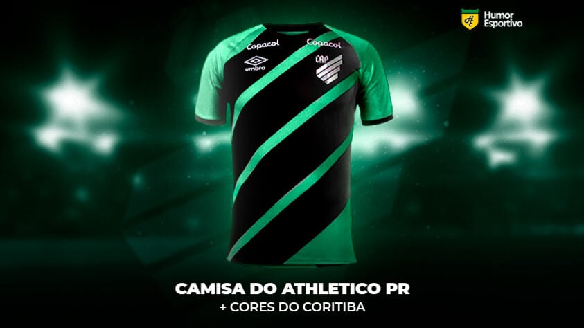 Polêmica no uniforme: a camisa do Athletico Paranaense com as cores do Coritiba
