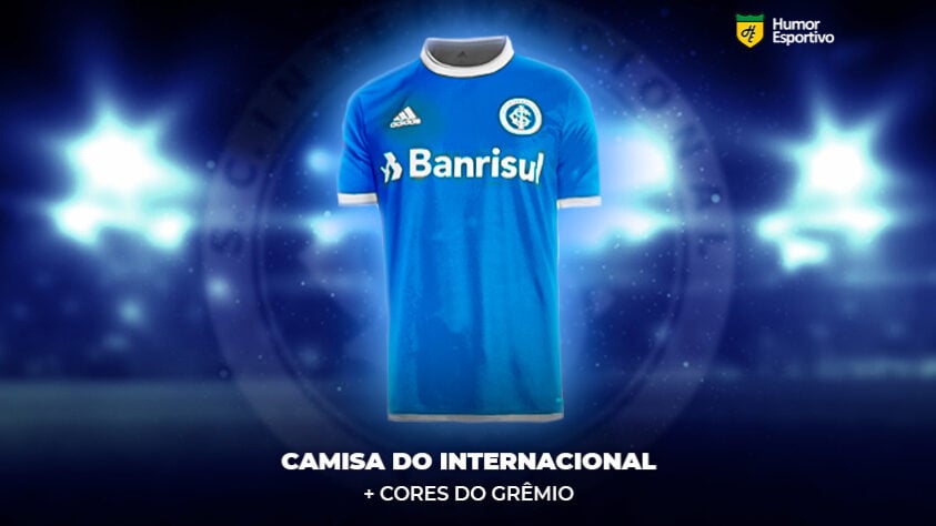 Polêmica no uniforme: a camisa do Internacional nas cores do Grêmio
