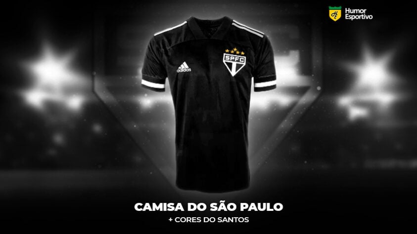 Polêmica no uniforme: a camisa do São Paulo com as cores do Santos