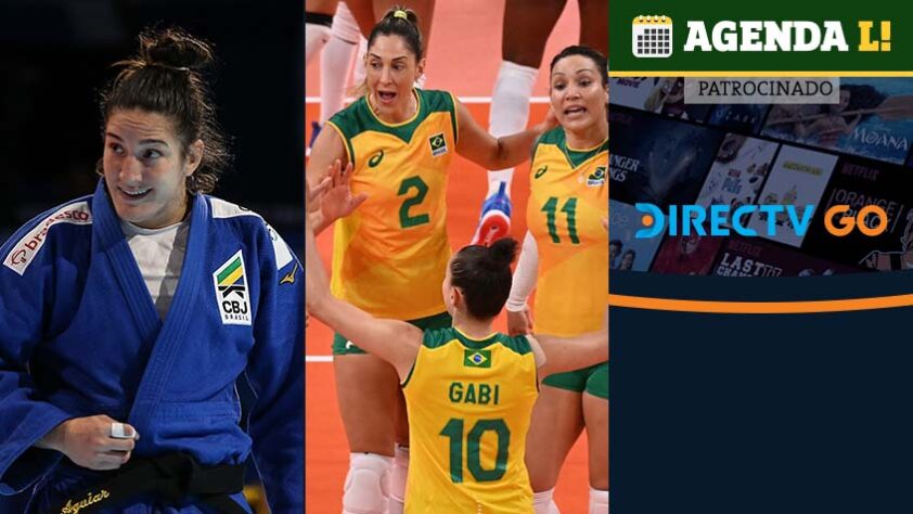 O Brasil tem chances de medalha no judô e na ginástica, além de compromissos no vôlei, vôlei de praia e muito mais. Confira a agenda completa, sempre no horário de Brasília.