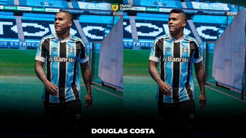 Carecas cabeludos: Douglas Costa, meia-atacante do Grêmio