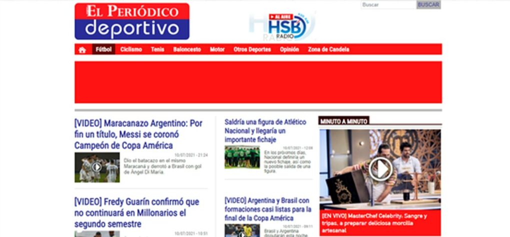 No El Periodico Deportivo, a manchete foi sobre a enfim quebra do jejum de títulos de Messi defendendo o seu país, além de também colocar o Maracanazo em destaque.