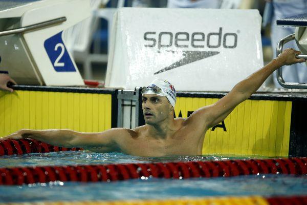 Já Leonardo de Deus anotou a sua melhor marca da carreira nos 200m borboleta e garantiu vaga na semifinal. O brasileiro fez o terceiro melhor tempo das eliminatórias com 1min54s83. 