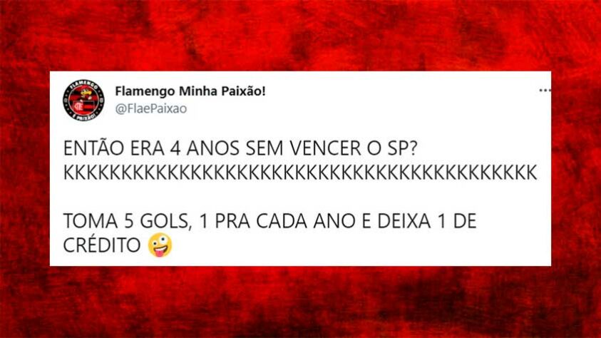 Brasileirão: os melhores memes da goleada do Flamengo por 5 x 1 diante do São Paulo