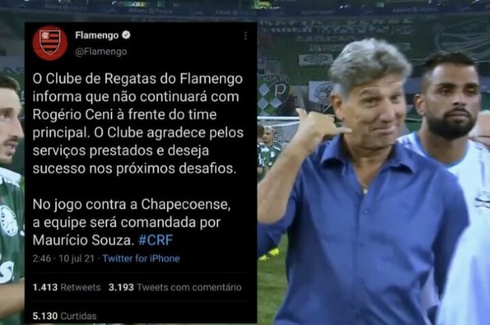 Zoeira no Flamengo! Demissão de Rogério Ceni e possível chegada de Renato Gaúcho renderam memes nas redes sociais