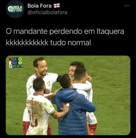 Brasileirão: os melhores memes de Flamengo 0 x 1 Fluminense, na Neo Química Arena