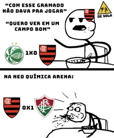 Brasileirão: os melhores memes de Flamengo 0 x 1 Fluminense, na Neo Química Arena