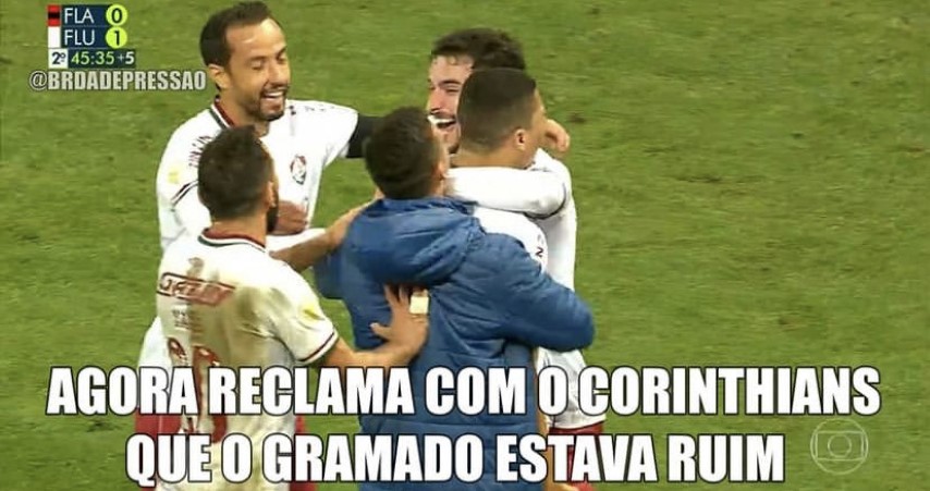 Zoação! Vinte memes que estão bombando nas redes sociais após a vitória do  Fluminense sobre o Flamengo - EXPLOSÃO TRICOLOR