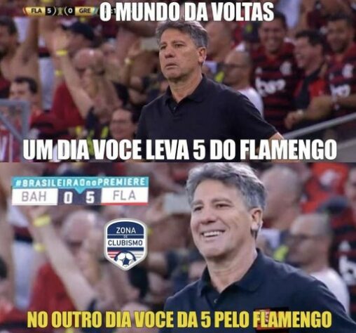 Cincum! Goleada do Flamengo diante do Bahia rende memes com Renato e  Gabigol; confira - Esportes - R7 Lance