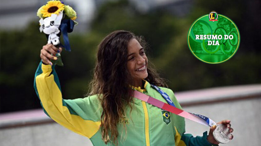 O Brasil conquistou mais uma medalha na Olimpíada de Tóquio. A fadinha Rayssa Leal brilhou no skate street e conquistou a medalha de prata e foi a grande estrela do dia. A madrugada ainda teve surfe, vôlei, basquete e muito mais. Confira o resumo do LANCE!. 