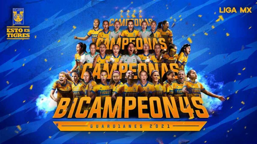 13º lugar - Tigres Feminino (MEX): 791 mil interações no Facebook no mês de junho