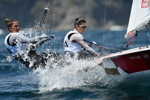 VELA (470 feminino) - Fernanda Oliveira e Ana Barbachan venceram a 10ª regata e ficaram em quinto lugar na classificação geral, faltando apenas a regata da medalha, que acontece na quarta-feira.