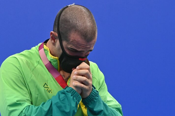 Na final dos 50m livre de natação, o brasileiro Bruno Fratus terminou em terceiro lugar e conquistou a medalha de bronze. 