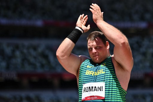 Darlan Romani: ouro no Pan de 2019, ele ficou ainda em quarto lugar no arremesso de peso de Tóquio-2020 e no Mundial de 2019. Está com 30 anos. 