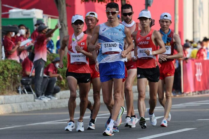 MARCHA ATLÉTICA - O italiano Massimo Stano conquistou a medalha de ouro na marcha atlética. Os japoneses Koki Ikeda e Toshikazu Yamanishi completaram o pódio. Já o brasileiro Caio Bonfim terminou em 13º lugar.