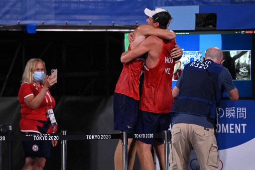 Vôlei de praia: a final do naipe masculino será às 23h30, entre Mol e Sorum (foto), da Noruega, e Krasilnikov/ Stoyanovskiy, do Comitê Olímpico Russo. 