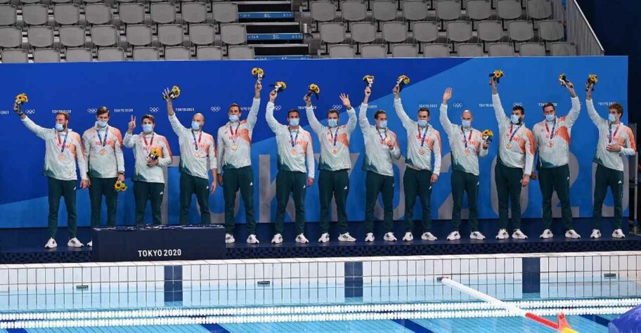 POLO AQUÁTICO - Já a Hungria venceu a Espanha por 9 a 5 e ficou com a medalha de bronze.