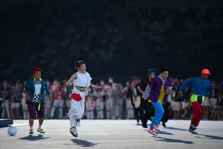 CERIMÔNIA DE ENCERRAMENTO - Uma das novidades dos Jogos Olímpicos de Paris será o break-dance. A modalidade foi lembrada durante a cerimônia de encerramento. 