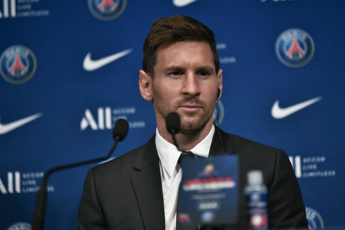 Apresentação de Lionel Messi no Paris Saint-Germain.