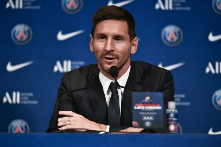 Apresentação de Lionel Messi no Paris Saint-Germain.