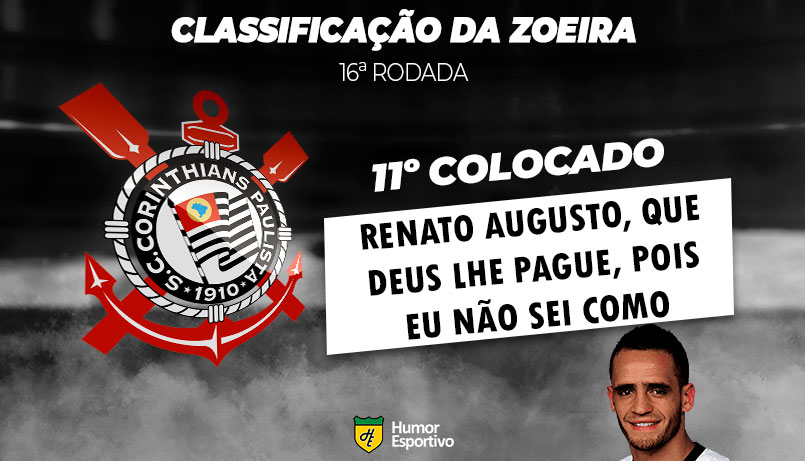 Brasileirão: a Classificação da Zoeira do Humor Esportivo após os jogos da 16ª rodada