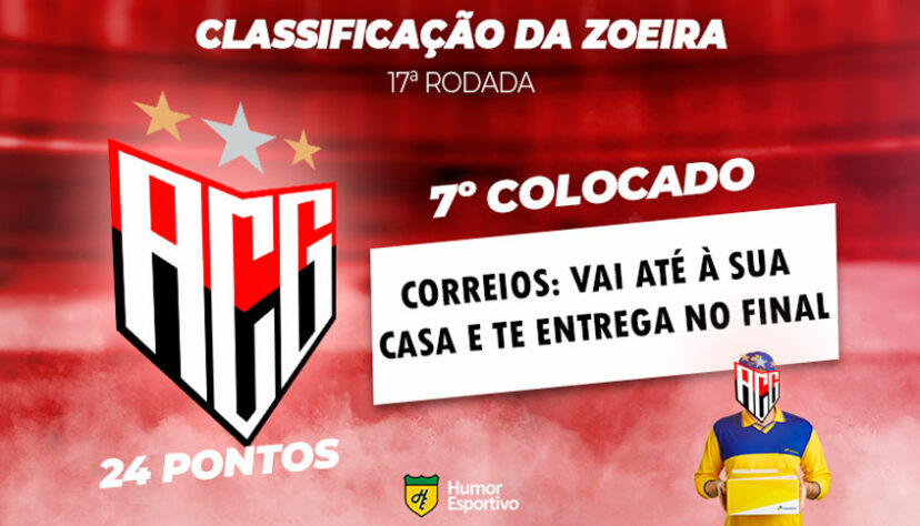 Brasileirão: a Classificação da Zoeira do Humor Esportivo após os jogos da 17ª rodada