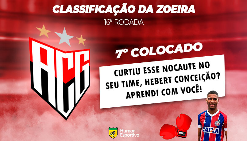 Brasileirão: a Classificação da Zoeira do Humor Esportivo após os jogos da 16ª rodada