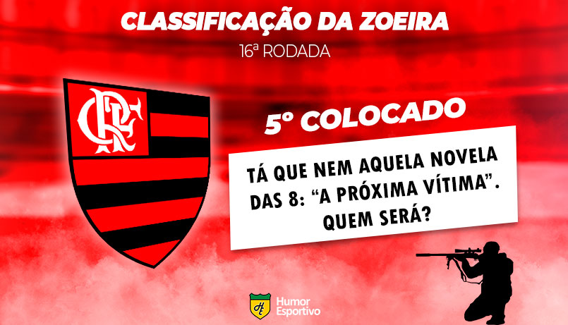 Brasileirão: a Classificação da Zoeira do Humor Esportivo após os jogos da 16ª rodada