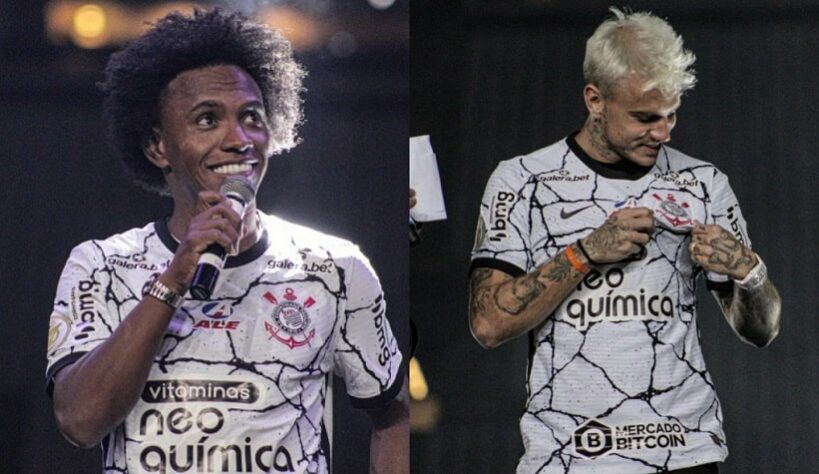 Willian, Roger Guedes, Renato Augusto e Giuliano darão um grande acréscimo ao elenco do Corinthians não só dentro de campo, mas também fora dele. Com as novidades, o valor de mercado do Timão aumentou consideravelmente, chegando a R$ 416,55 milhões, segundo o site Transfermarkt. Veja o valor de cada jogador na galeria: