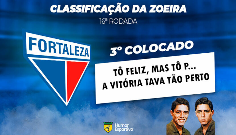 Brasileirão: a Classificação da Zoeira do Humor Esportivo após os jogos da 16ª rodada