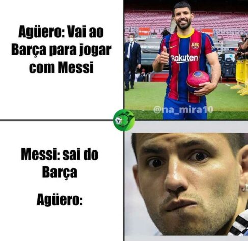 Barcelona não renova com Lionel Messi e web faz memes com o recém-contratado Kun Aguëro