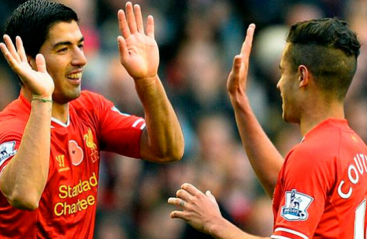 Luis Suárez e Philippe Coutinho: jogaram juntos no Liverpool e no Barcelona.