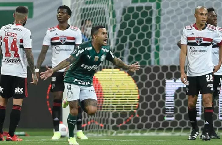 Palmeiras 3 x 0 São Paulo - Quartas de final da Libertadores 2021 - No jogo de volta das quartas de fina, goleada do Palmeiras em cima do rival. Gols de Raphael Veiga, Dudu e Patrick de Paula.