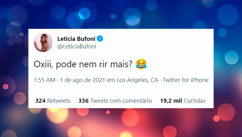 Leticia Bufoni reagiu, questionando se nem rir de uma zoeira podia mais. Pode ou não pode?