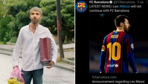 Barcelona não renova com Lionel Messi e web faz memes com o recém-contratado Kun Aguëro