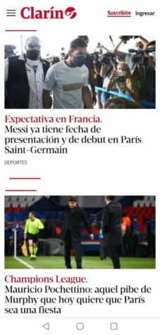 O Clarín (Argentina) dá informações sobre a possível estreia do novo ídolo do PSG.