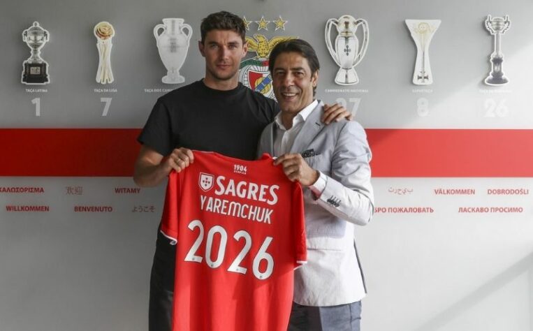 24° colocado - Benfica - 167 jogadores contratados - Última aquisição: Yaremchuk (17 milhões de euros).