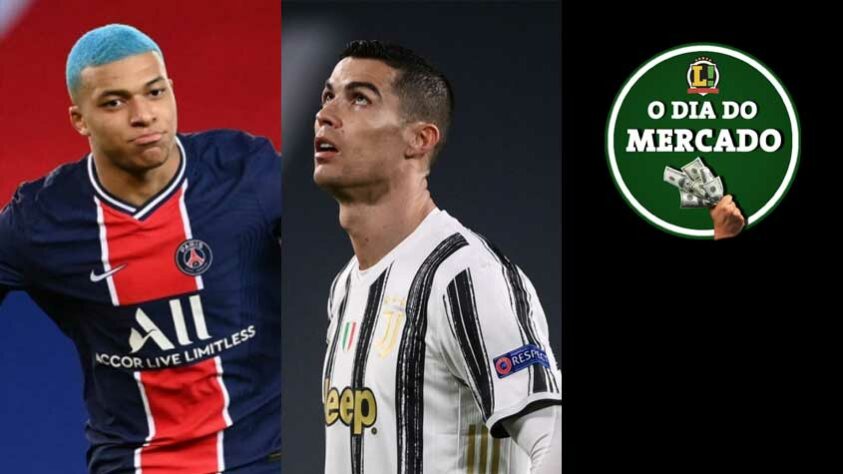 O PSG recusou a primeira proposta do Real Madrid por Mbappé. Cristiano Ronaldo pode trocar a Juventus por gigante inglês ainda nesta temporada. Volante flamenguista recebe proposta oficial de clube dos Emirados Árabes. Tudo isso e muito mais no Dia do Mercado de terça-feira.