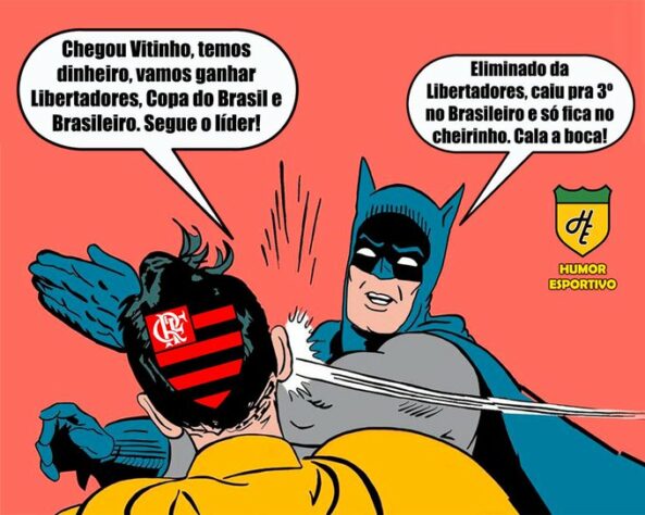 29/08/2018 - O Flamengo até venceu o Cruzeiro por 1 a 0 no Mineirão, mas não reverteu os 2 a 0 sofrido no Maracanã e amargou mais uma eliminação na Libertadores. Vitinho, contratado com status de craque 1 mês antes, foi lembrado nos memes.