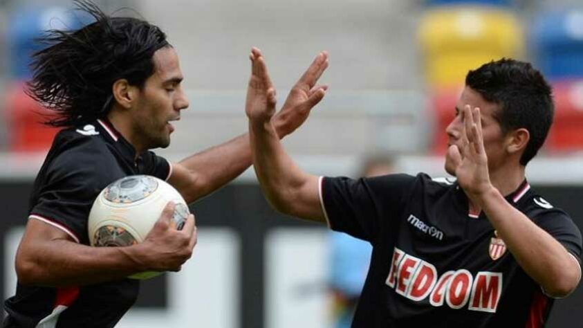 James Rodríguez e Falcao Garcia: jogaram juntos no Porto e no Mônaco.