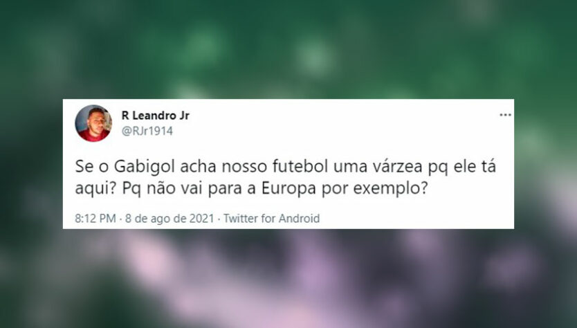 Várzea? Em memes, torcedores brincam com Gabigol após expulsão contra o Internacional