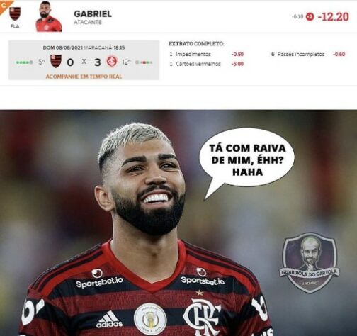 Desempenho ruim de Gabigol no Cartola frustrou torcedores