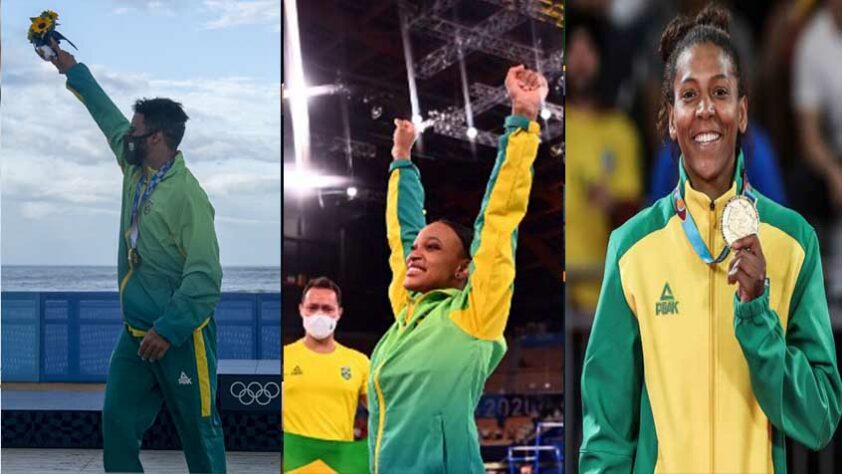 Rebeca Andrade conquistou uma inédita medalha de ouro na ginástica e se tornou a 32ª brasileira a subir no lugar mais alto do pódio. Confira todos os medalhistas de ouro do Brasil na história das Olimpíadas.