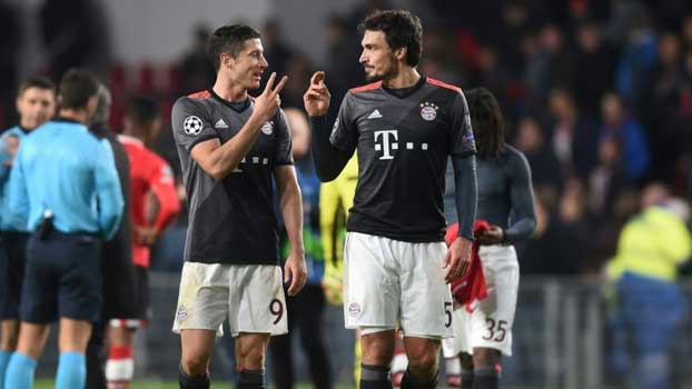 Hummels e Lewandowski: jogaram juntos no Borussia Dortmund e no Bayern de Munique.