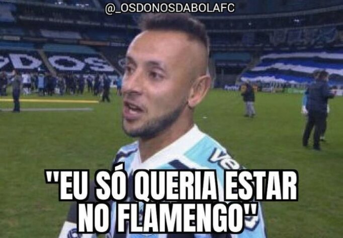 Rafinha sofre com memes após derrota do Grêmio por 4 a 0 para o Flamengo pela Copa do Brasil