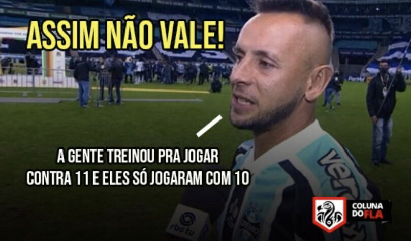 Rafinha sofre com memes após derrota do Grêmio por 4 a 0 para o Flamengo pela Copa do Brasil