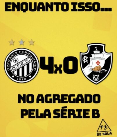 Série B do Brasileirão: Vasco sofre com memes após derrota para o Operário no dia do aniversário de 123 anos